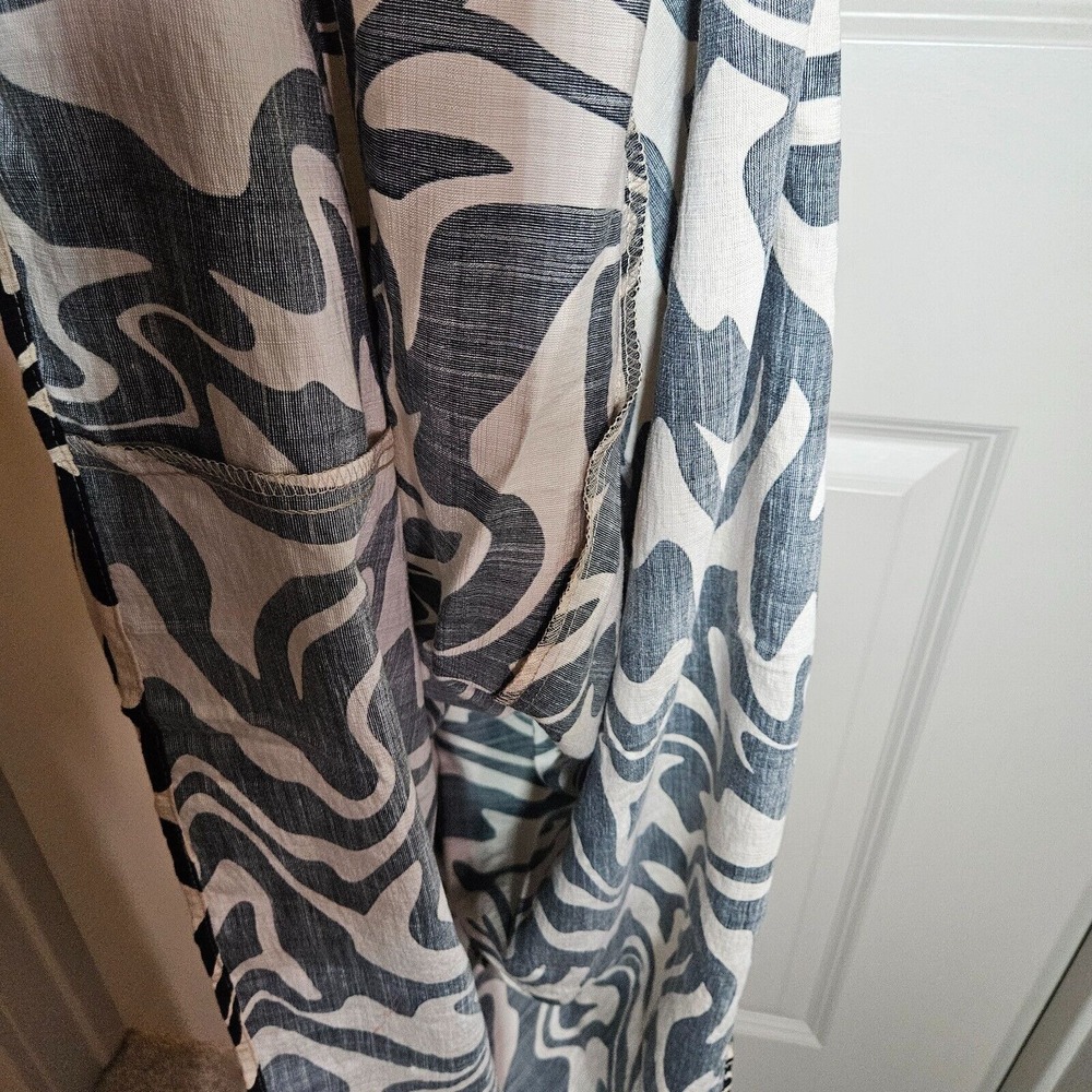 NWOT By Together Anthropologie Maxi Dress Small Abstract Print‎ Black Beige - Picture 9 of 14